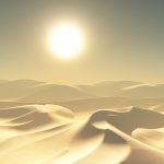 3D hot desert scene